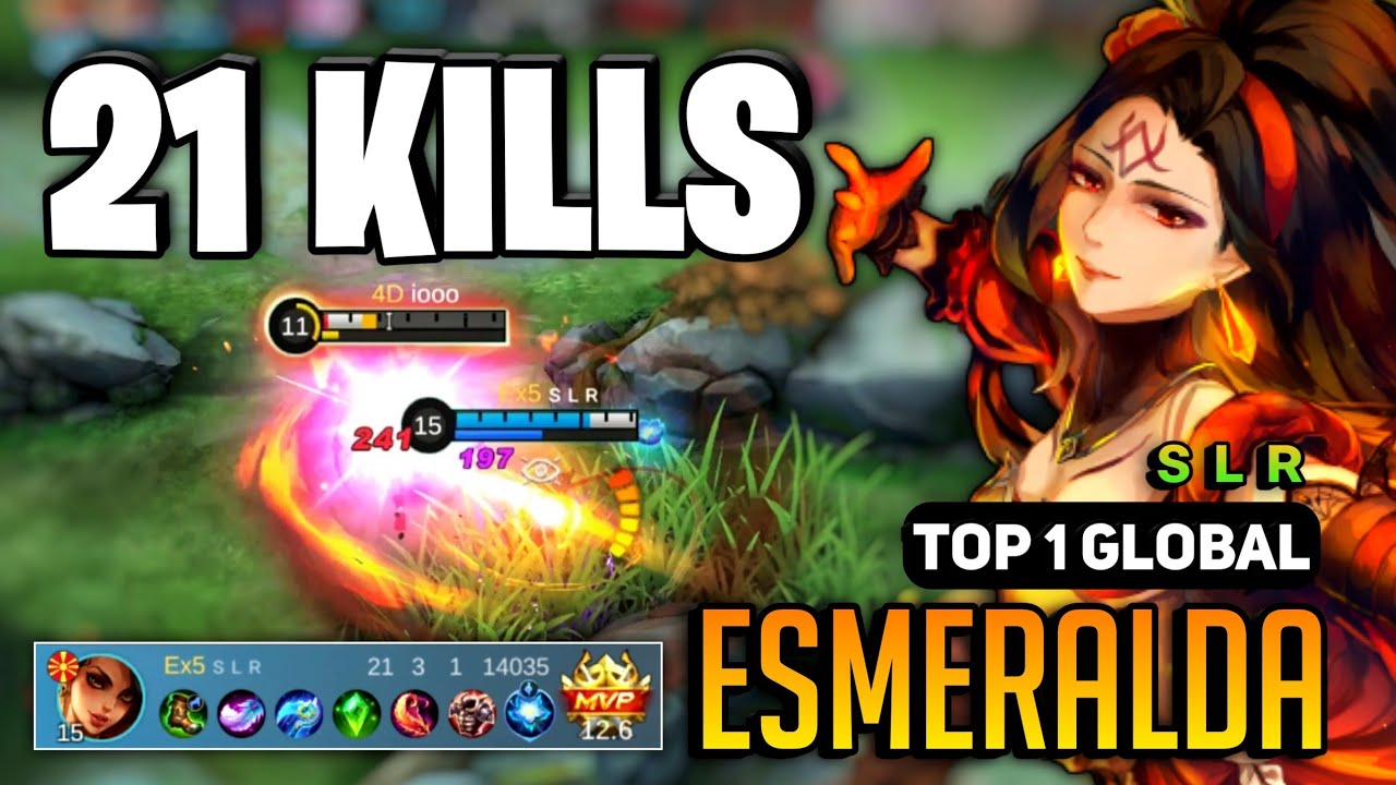 Esmeralda Best Build 2023 [ Esmeralda Top 1 Global Gameplay ] By ꜱ ʟ ʀ- Mobile Legends