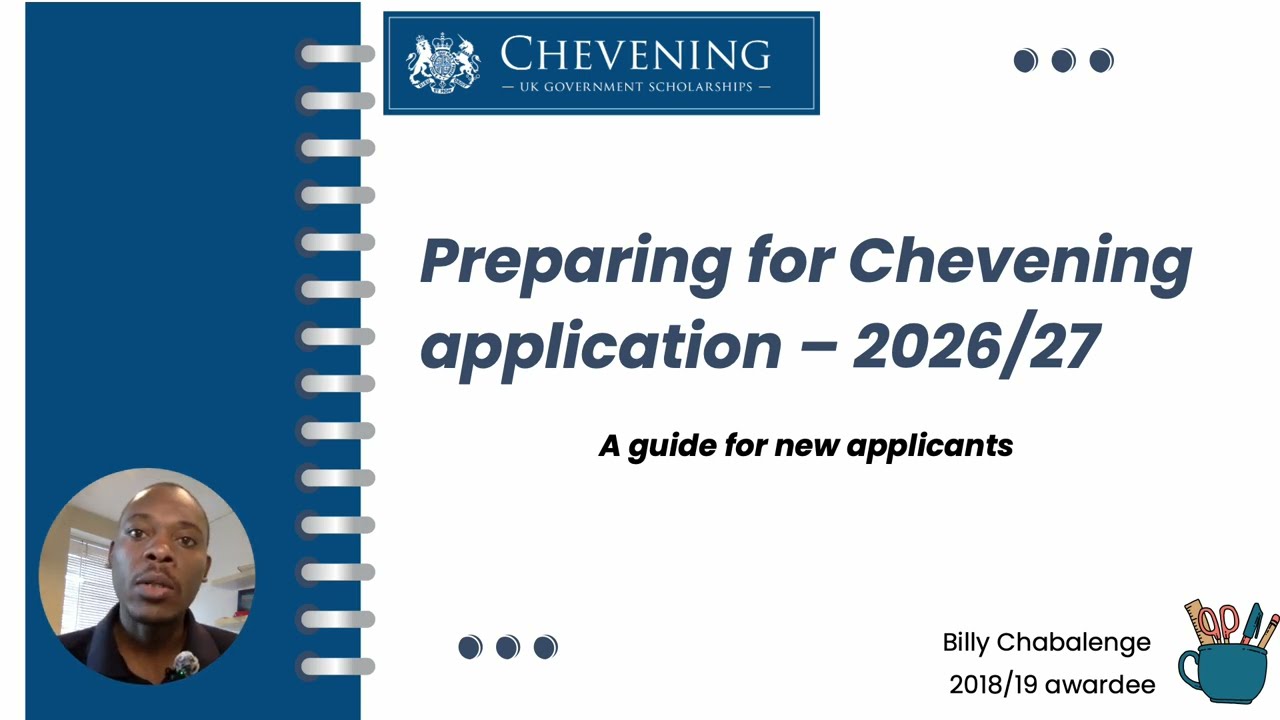 Preparing for the 2026-27 Chevening scholarship application with examples