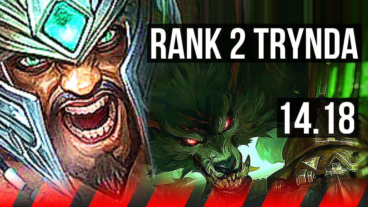 TRYNDAMERE vs WARWICK (TOP) | Rank 2 Trynda, 12/3/5, Dominating | TR Grandmaster | 14.18