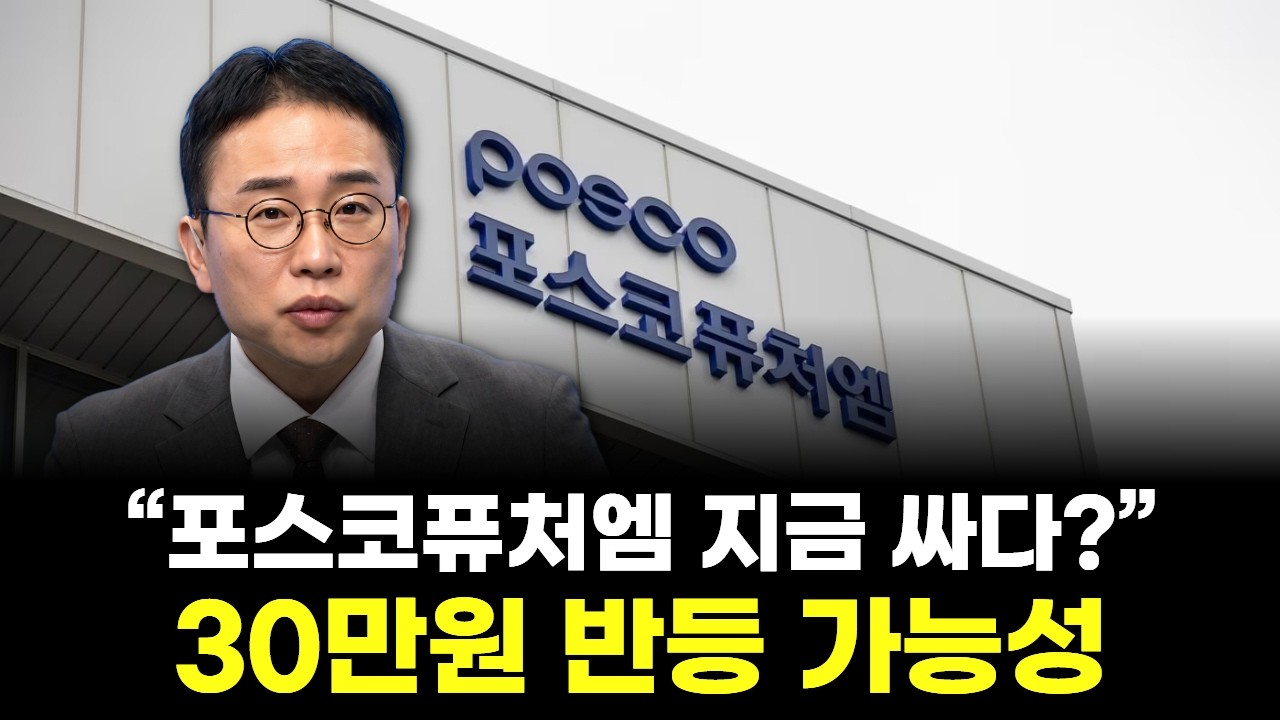 “포스코퓨처엠 지금 싸다?” 30만원 반등 가능성