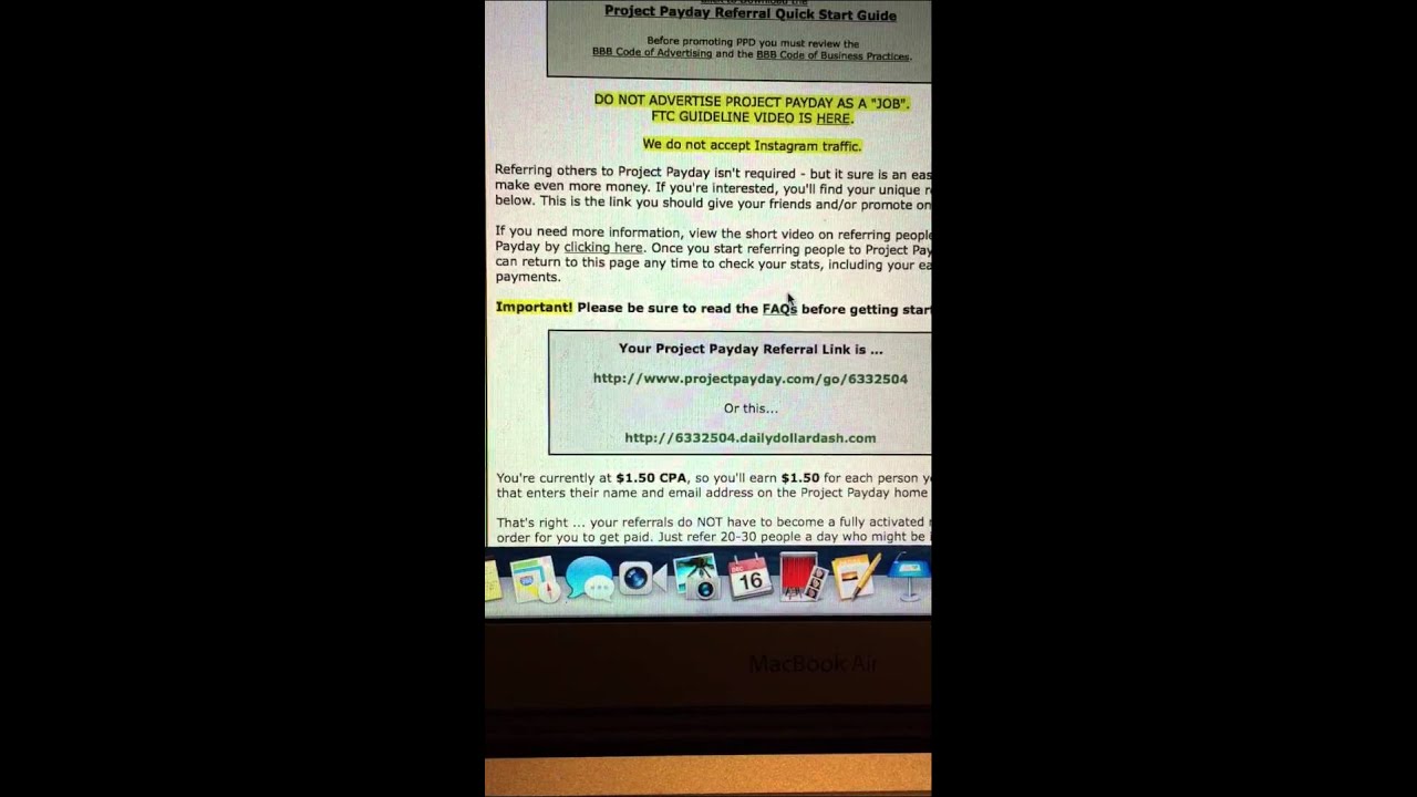 How to make money with Project payday