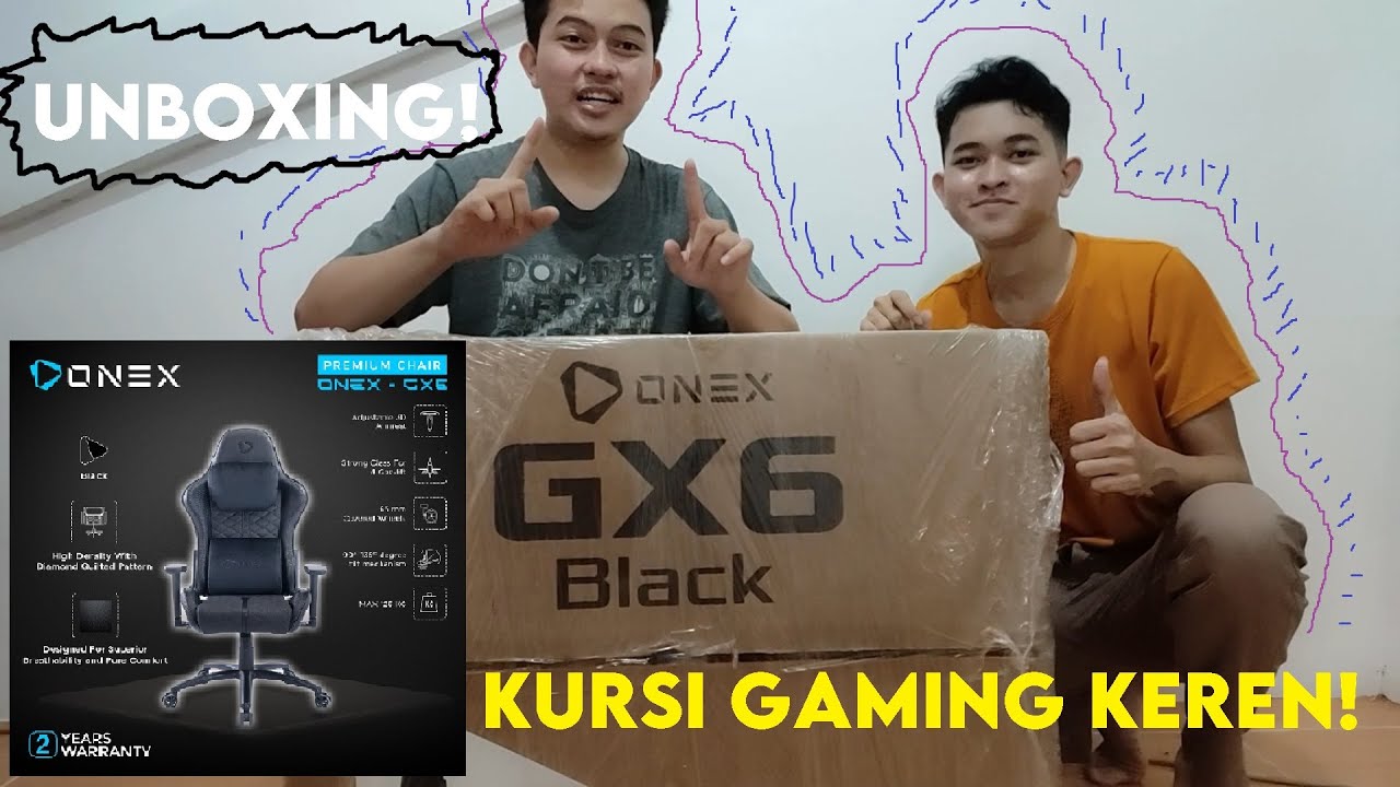 Unboxing Kursi Gaming Onex GX6 Black - Mantap Banget!