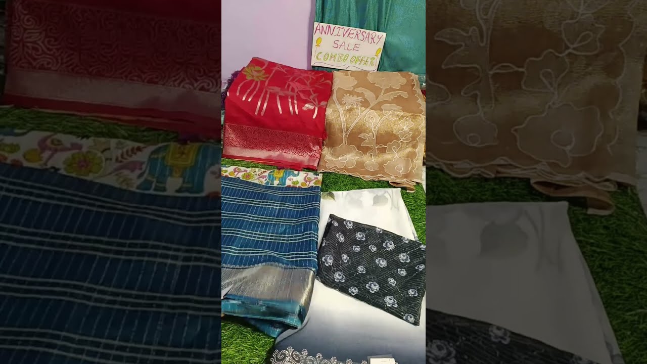 🎉1st Anniversary combo offer sale🎊#trendingsaree#livevideosarees♥️@Mynu_Collections❤️