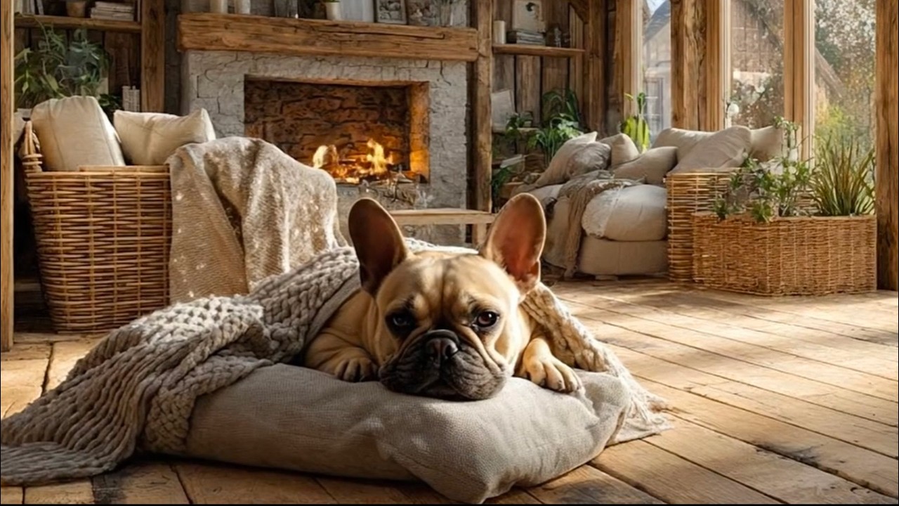 12 ЧАСОВ Dog TV 🐶 Уютный камин и расслабляющая фортепианная музыка | Снятие тревоги у собак