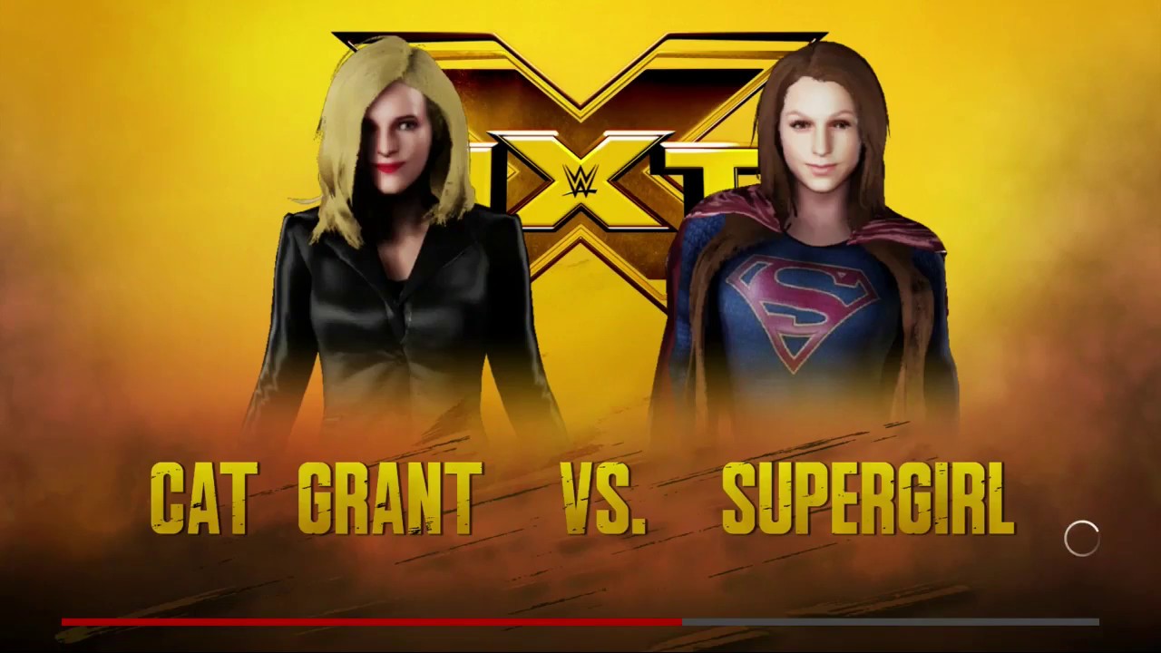 WWE 2K18 Supergirl vs Cat Grant 2 out of 3 falls