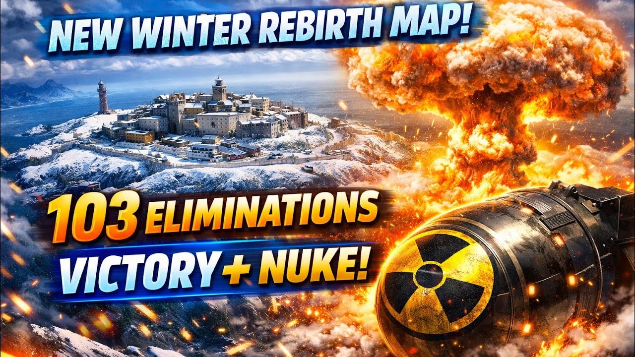 Call of Duty: Warzone Resurgence New Winter Rebirth Map 103 Elims + Nuke Victory Gameplay 4K60