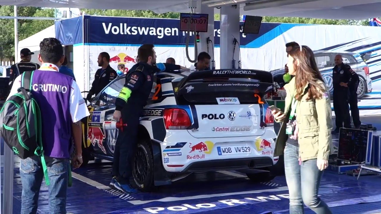 Polo WRC 2016 service at Rally Mexico + Engine Startup