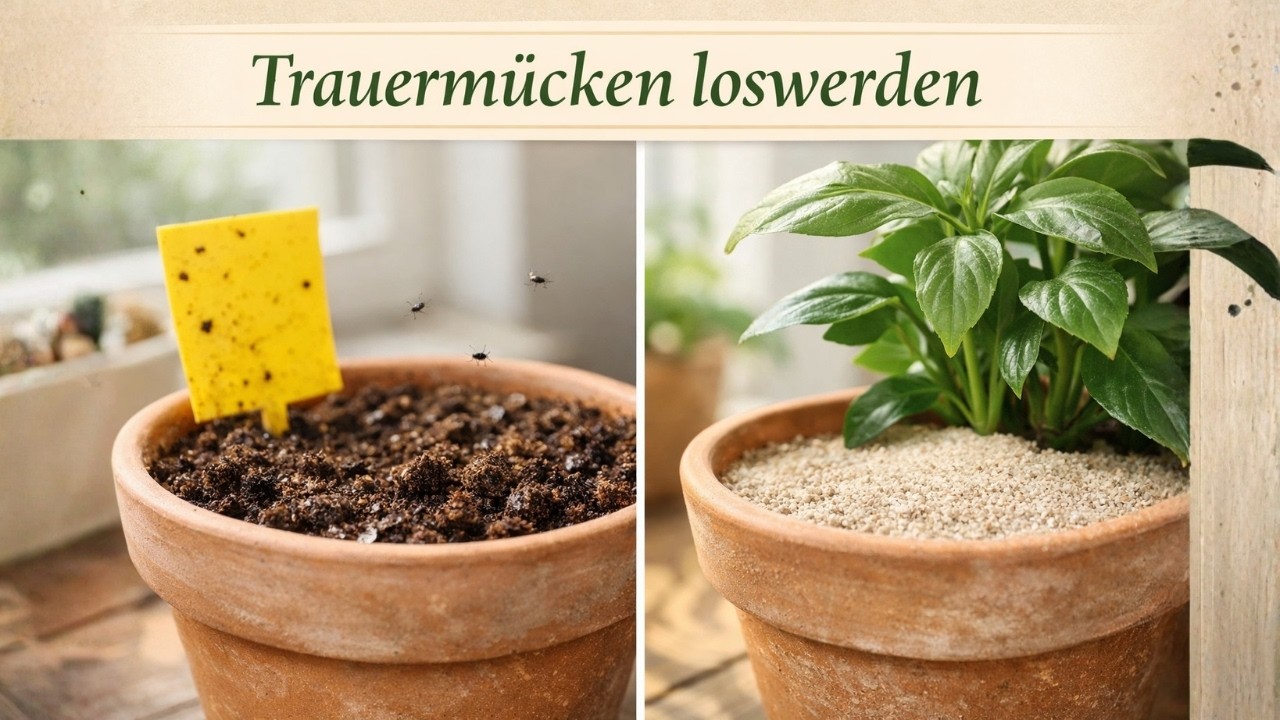 Fliegen in der Blumenerde? So stoppst du Trauermücken richtig!