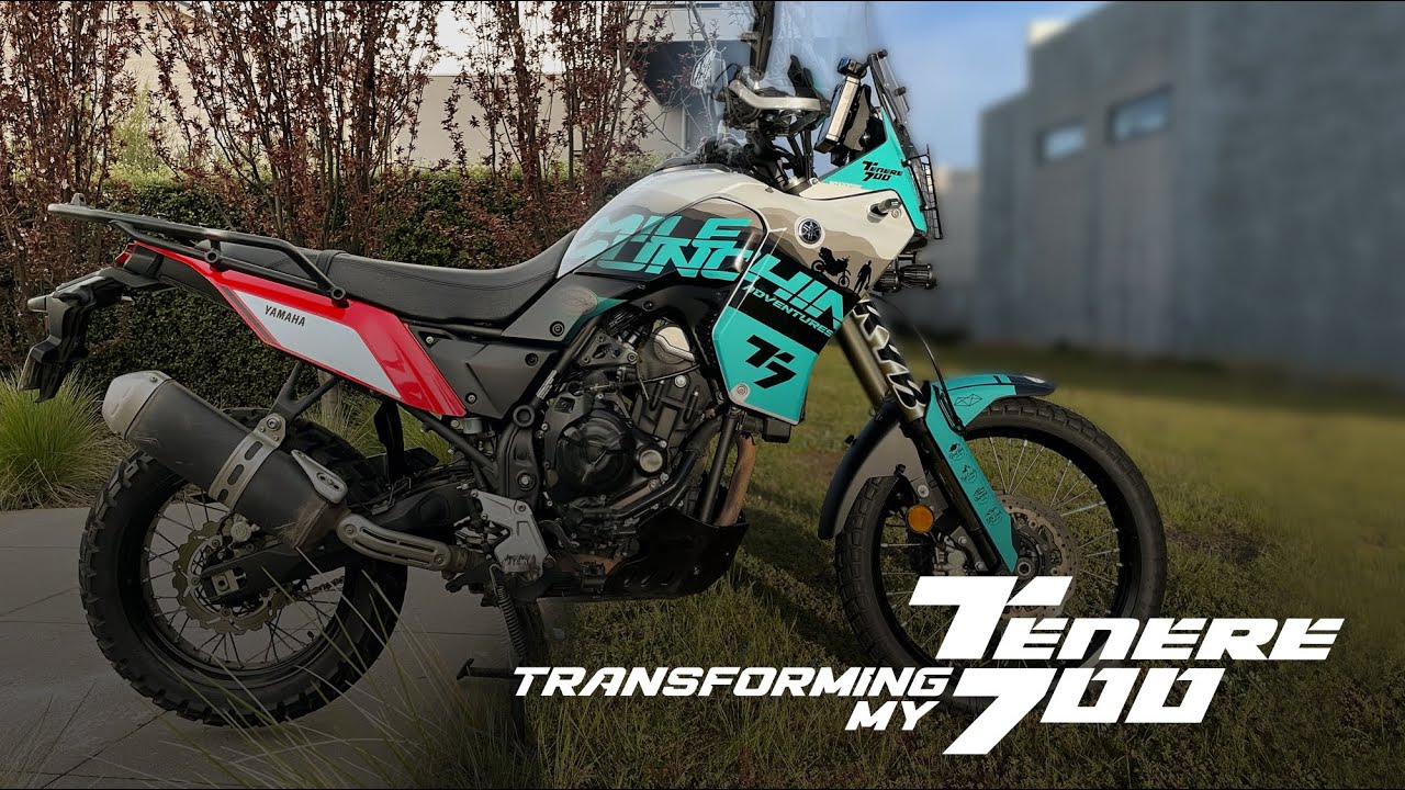 Transforming my Yamaha Tenere 700 with a new custom decal installation