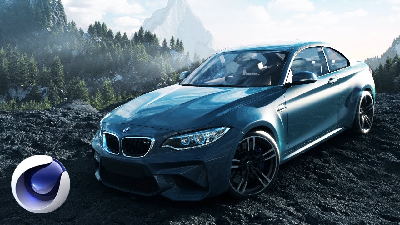 Cinema 4D - Создание композиции с автомобилем BMW | Урок 2