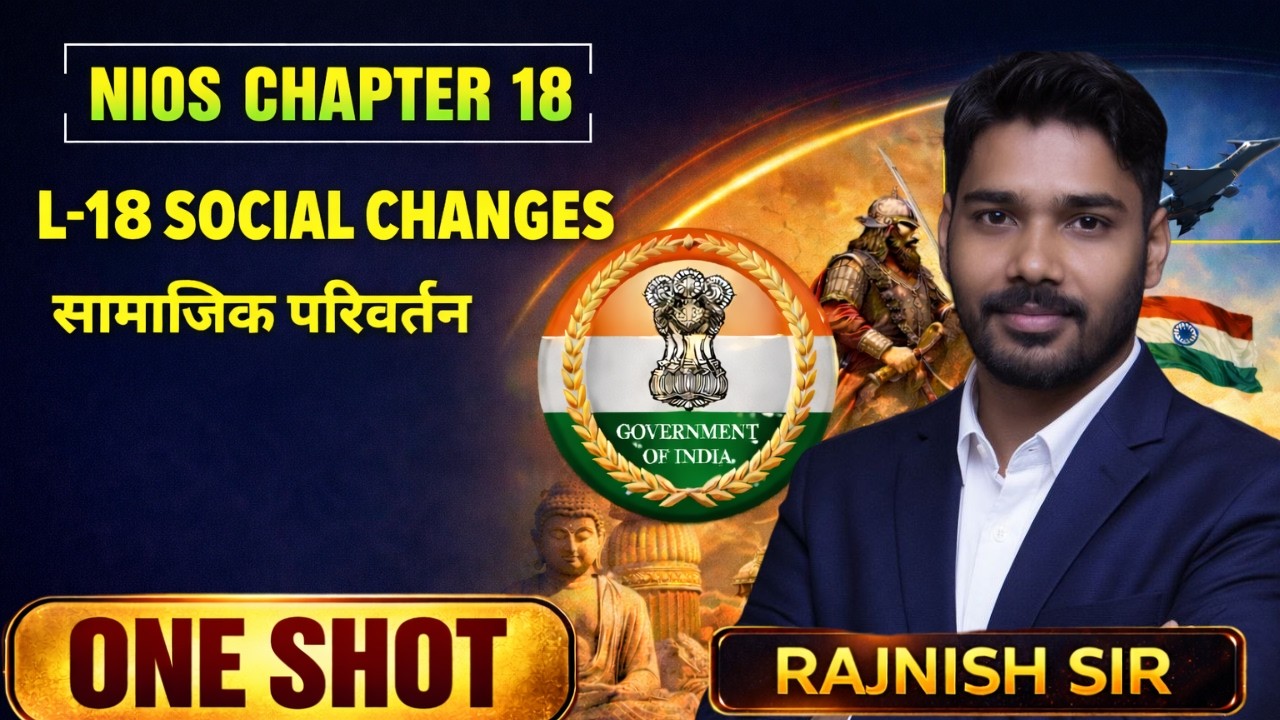 NIOS Class 12 History Chapter 18 !One Shot Full Revision 🔥