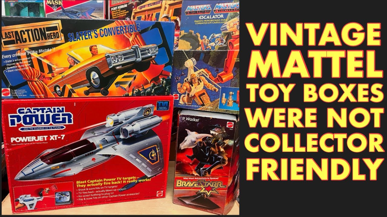 ВИНТАЖНЫЕ ИГРУШЕЧНЫЕ КОРОБКИ MATTEL НИКОГДА НЕ БЫЛИ УДОБНЫМИ ДЛЯ КОЛЛЕКЦИОНЕРОВ