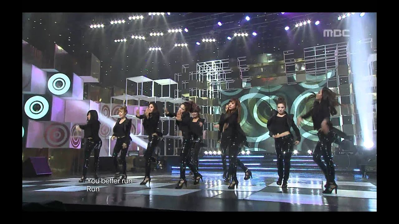 Girls' Generation - Run Devil Run, 소녀시대 - 런 데빌 런, Music Core 20100410