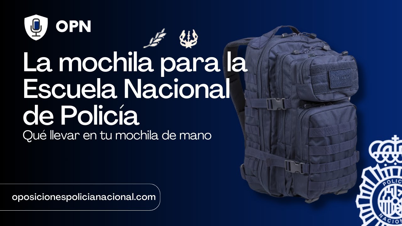La mochila de mano ideal para llevar a la Escuela Nacional de Policía