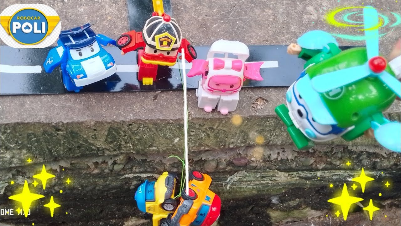 DRAMA PENYELAMATAN ROBOCAR POLI,ROY,AMBER, HELLY, MARK, BUCKY 
