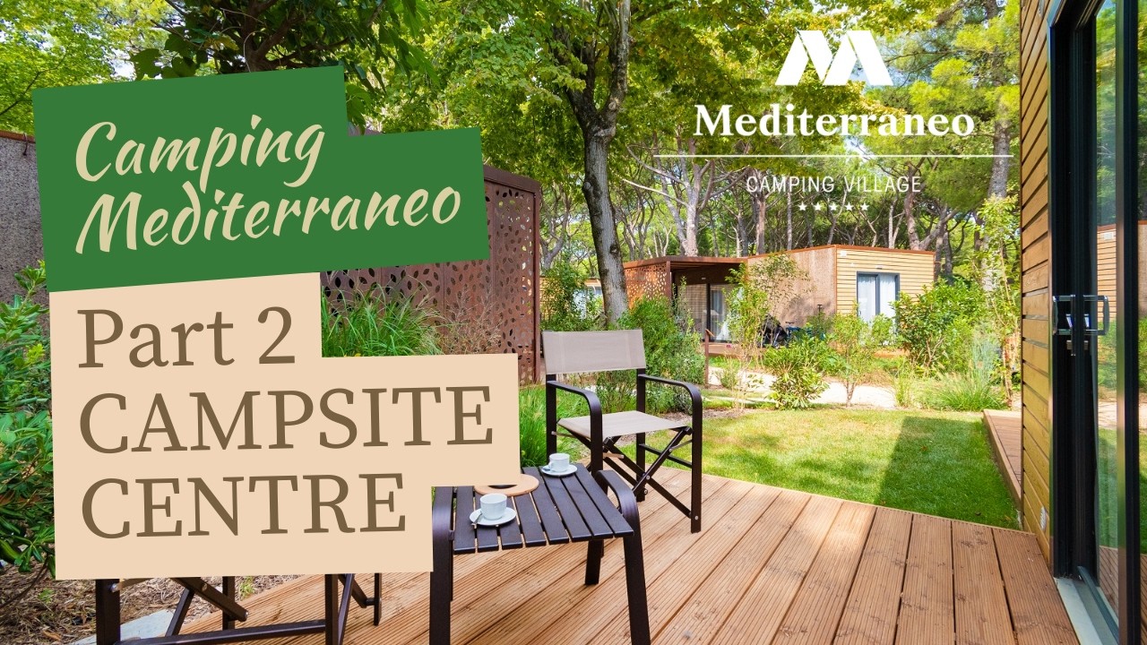 Camping village Mediterraneo Venice, Italy - walking tour [part 2: Entrance + shop + theatre]