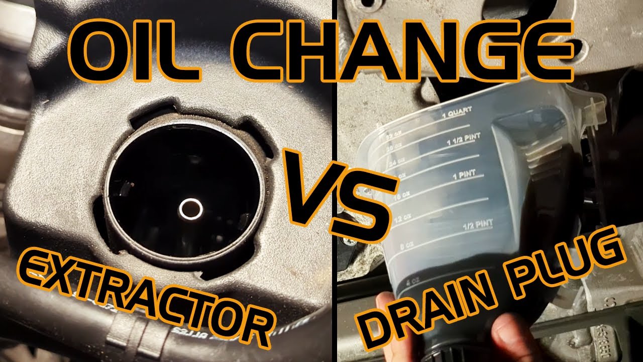 Jaguar F-type R Oil Change - Extraction vs. Drain Plug