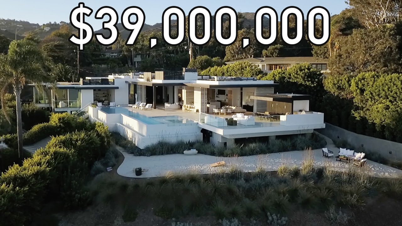Inside Malibu's Newest $39 Million Oceanfront Estate | 93-Foot Pool & Views