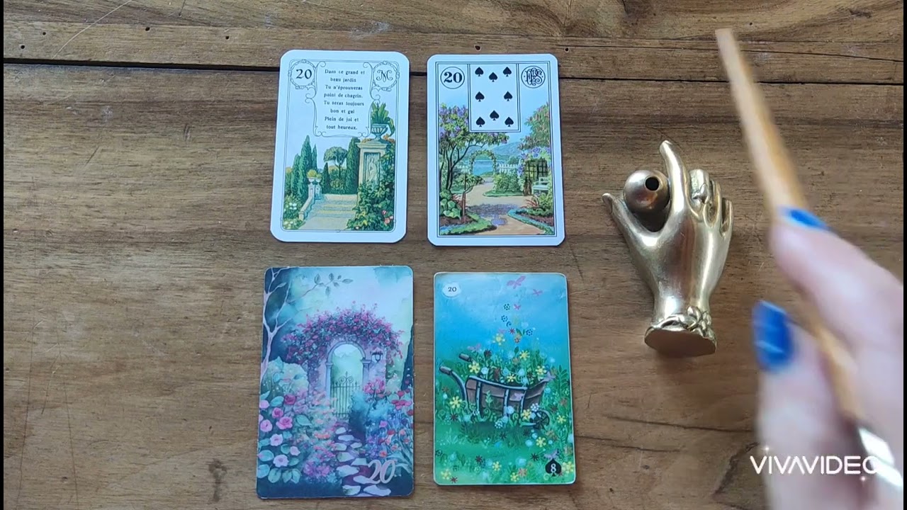 PETIT LENORMAND, SIGNIFICATION SYMBOLIQUE,  JARDIN 20, #lenormand #oracle #formation #cartomancie