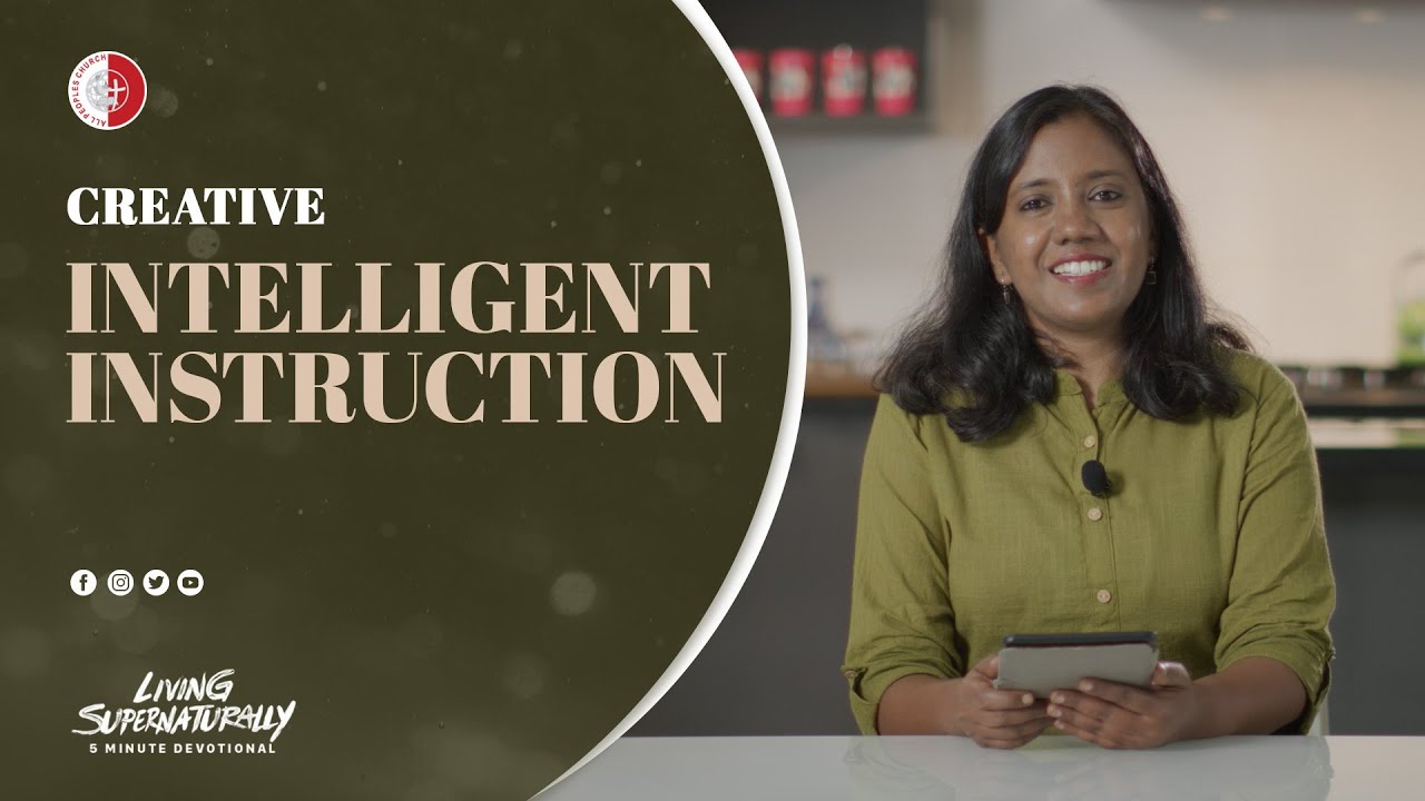 Creative - Intelligent Instruction - Nancy Ramya  | Daily Devotion, January 16
