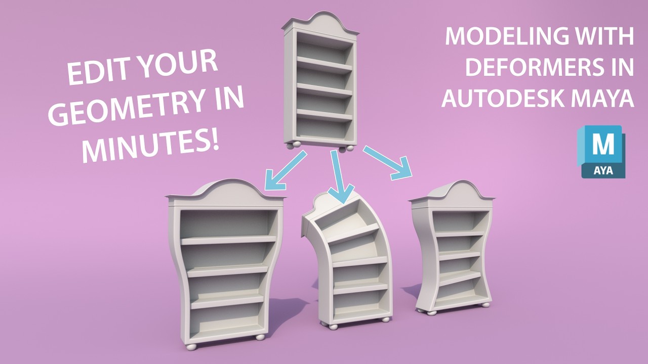 Use Deformers for Stylised Modeling in Autodesk Maya - Beginner Tutorial