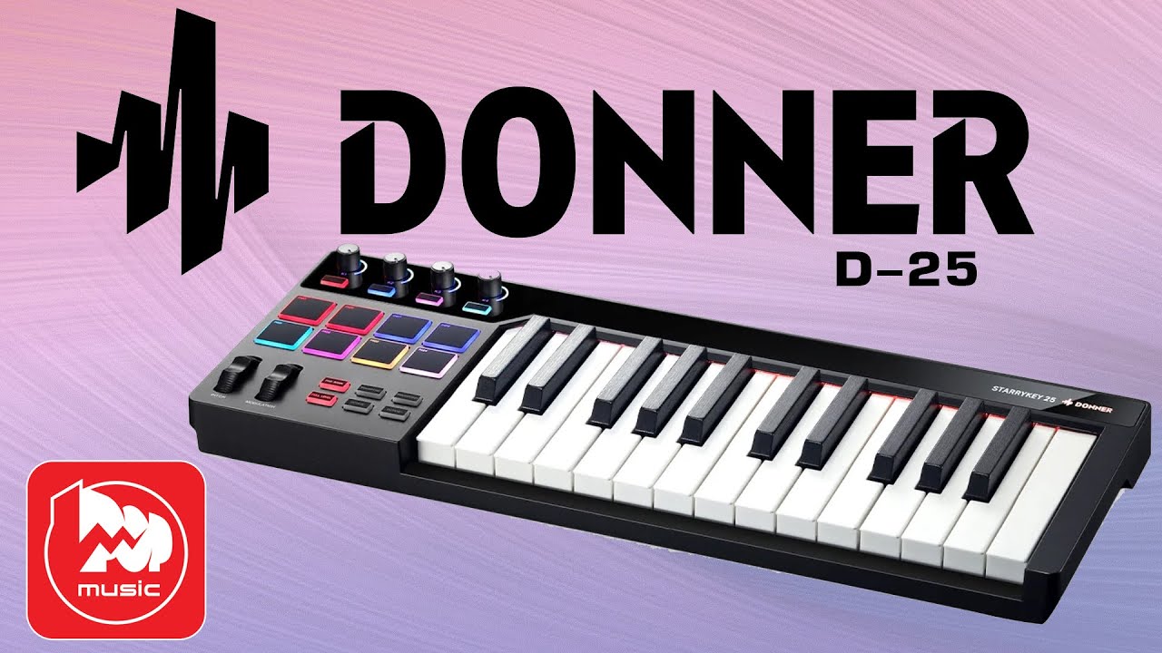 Как замапить миди-контроллер? Обзор на клавиатуру Donner Music D-25