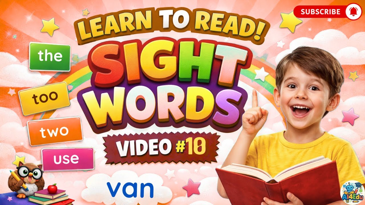 Is Your Child Struggling to Read? Try These Sight Words l Group 10 | Learn English Reading
