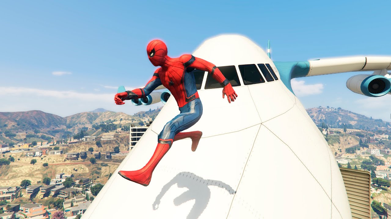 GTA 5 Epic Plane Crashes & Spiderman Ragdolls Ep.64 (Euphoria Physics | Funny Moments)