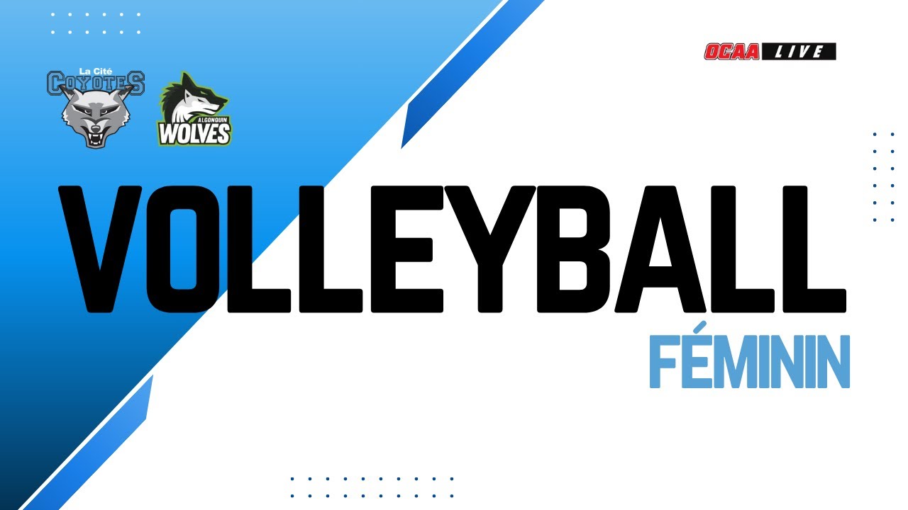 OCAA Volleyball Féminin 🏐 La Cité c. Algonquin [2026/01/21]