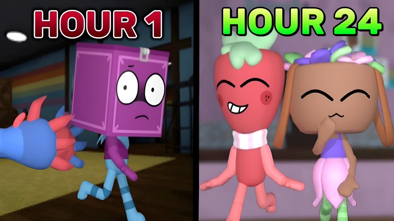 I Spent 24 HOURS in Dandys World