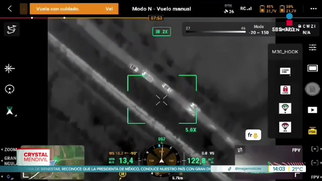 Graban ataque con drones en Tamaulipas | Noticias con Crystal Mendivil
