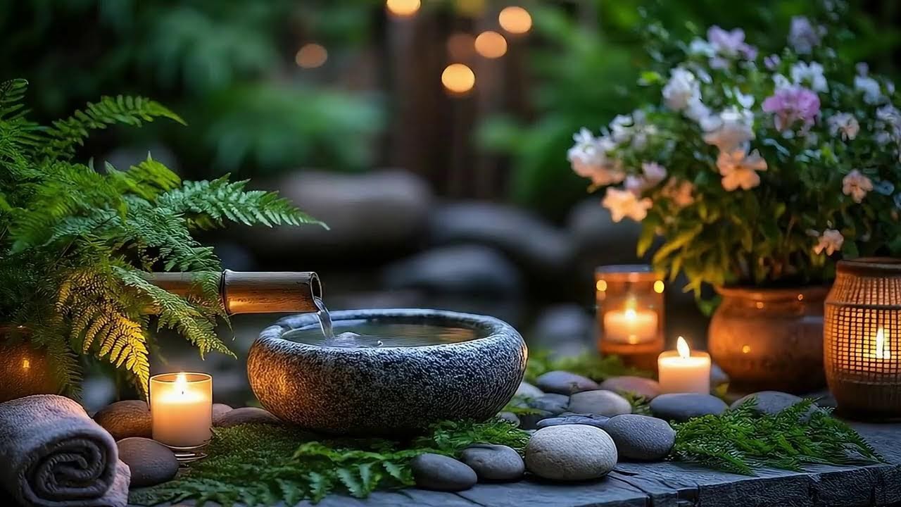 Soothing Dreamscape Music ?? Healing Piano & Bamboo Water Flow for Peaceful Sleep ??