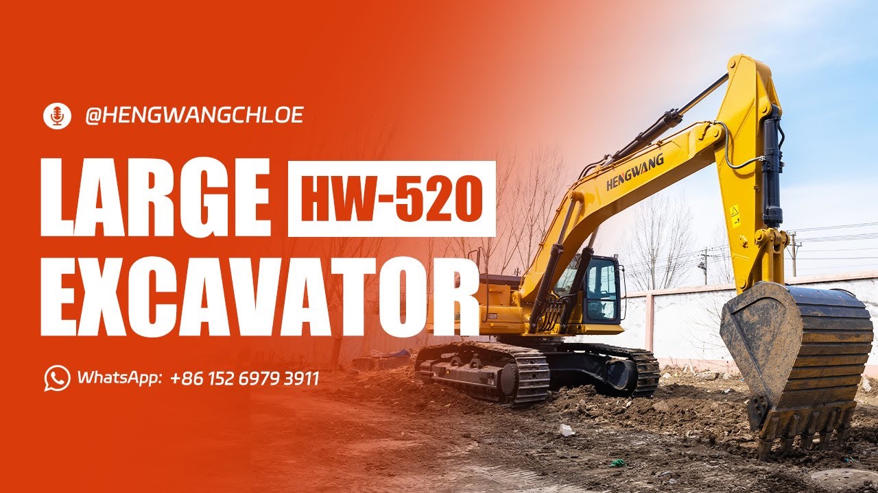 HW-520 Crawler Excavator in Action &ndash; Mining, Construction & Infrastructure Projects