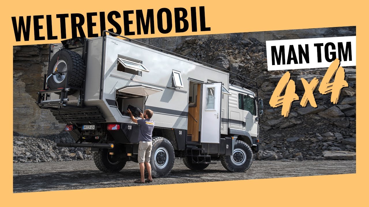 Fernreise-Traum für Zwei: 4x4 Wohnmobil-Lkw auf MAN TGM
