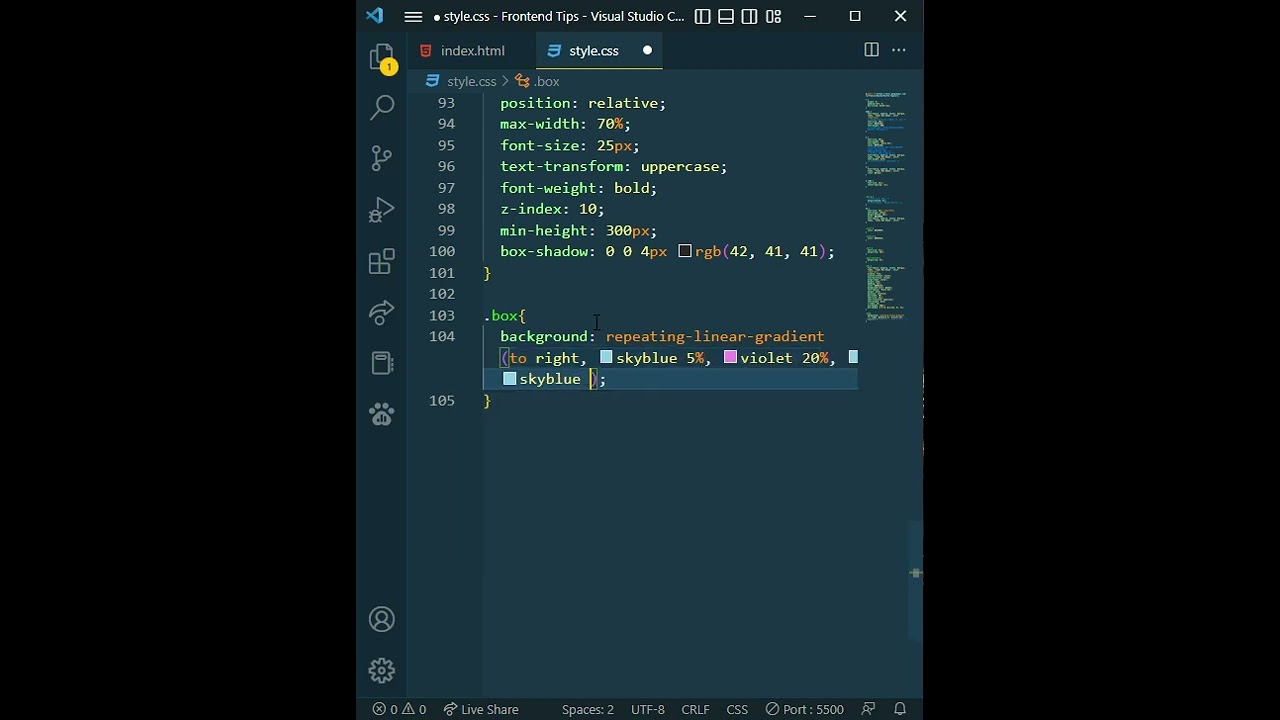 Repeating Gradient Background 