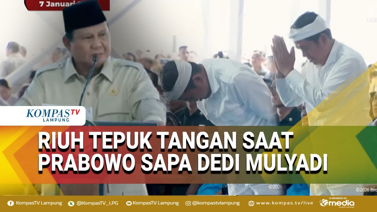 Dedi Mulyadi Membungkuk saat Disapa Presiden Prabowo, Disambut Riuh Tepuk Tangan di Acara Panen Raya