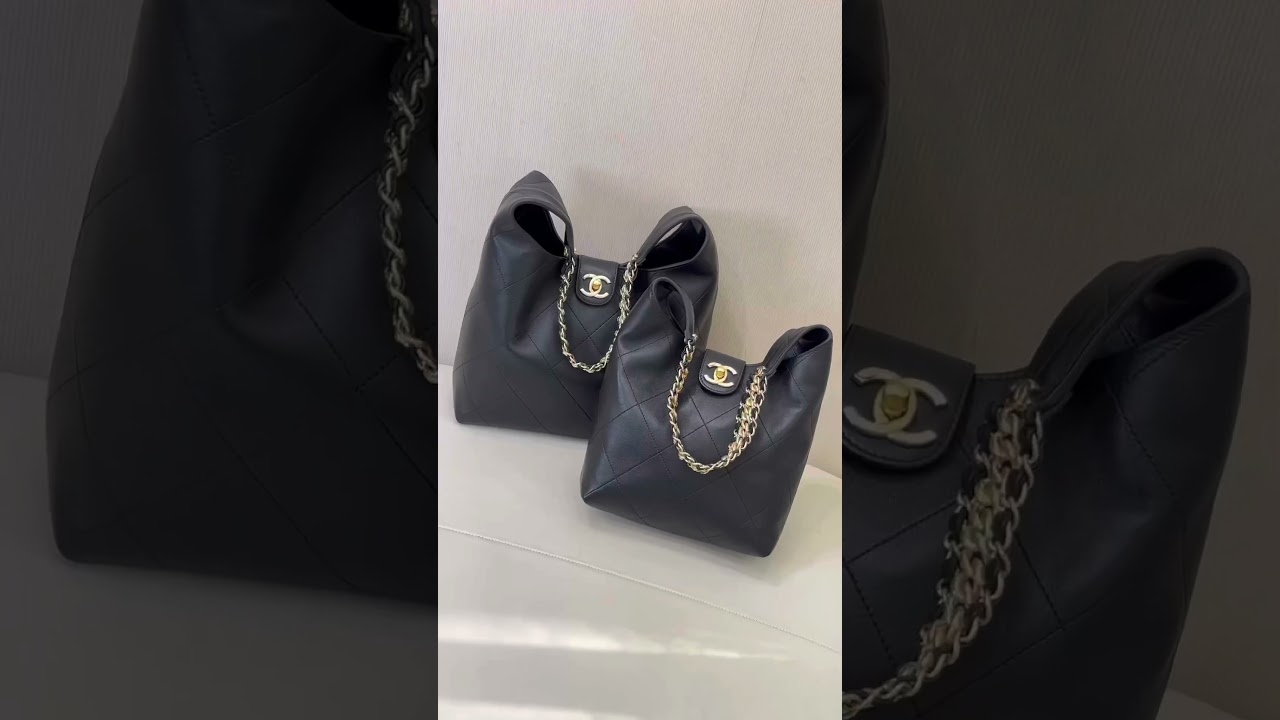 Chanel 25P Hobo Bag Small VS Large