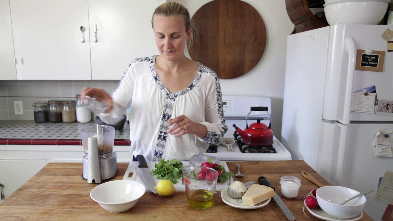 EAT LIKE A FARMER: Radish Top Pesto