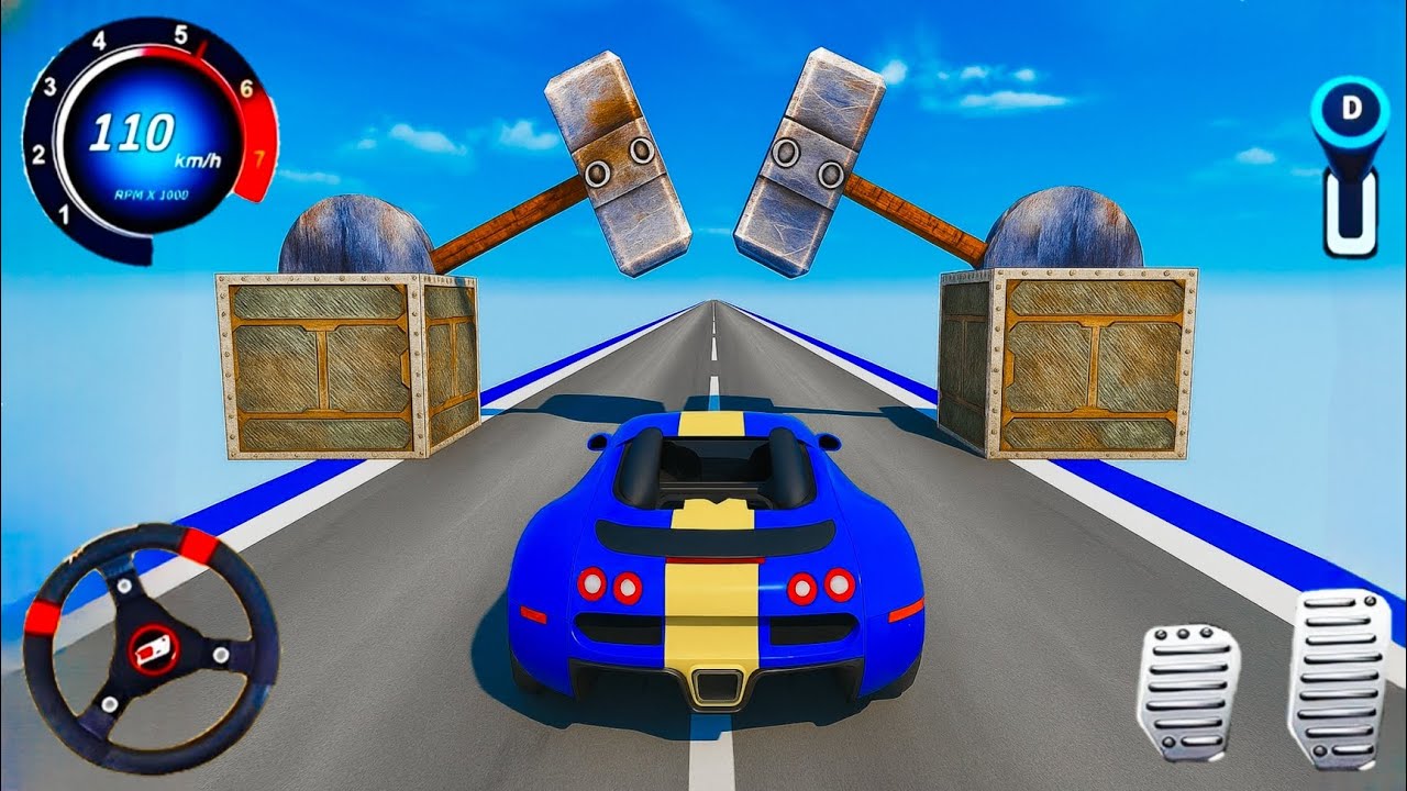 Mega Ramp Car Racing Master 3D | Sky Ramp Impossible Tracks Car Stunt & Crazy Jumps Android Gameplay