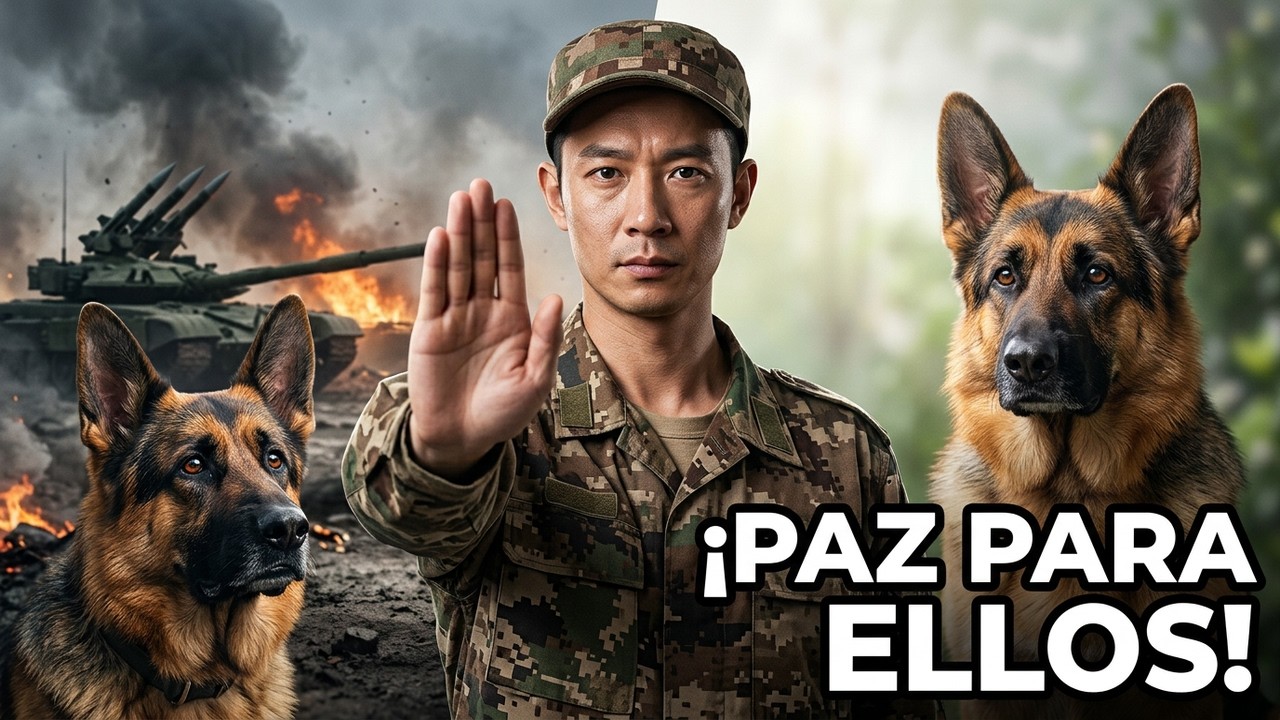 NO a la Guerra 🕊️ Hasta un Perro Militar Merece Paz