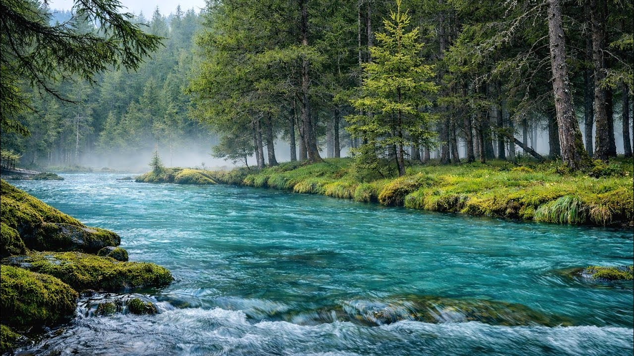 Sonido de agua de arroyo suave – Agua para relajarse, concentrarse o dormir