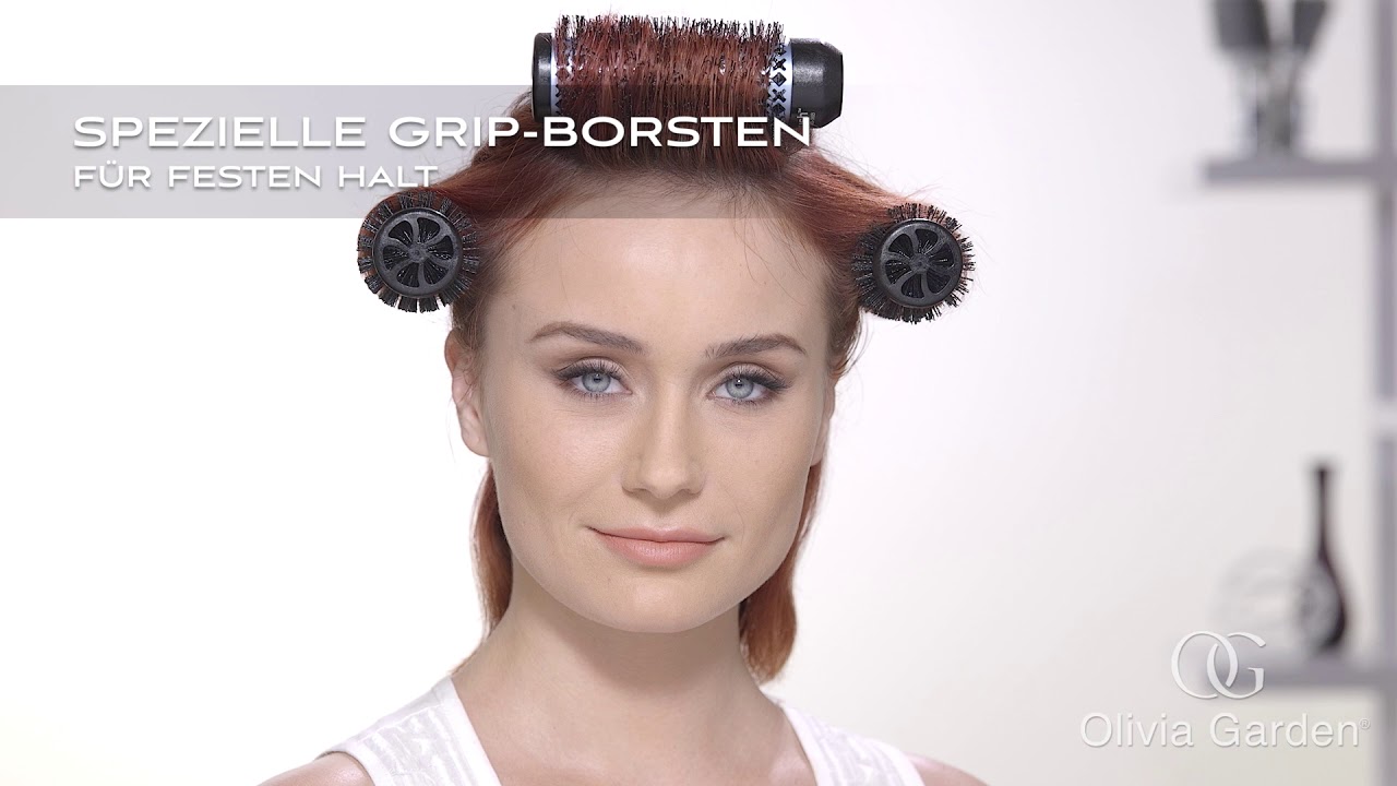 Olivia Garden MultiBrush für Profis - Innovative Rundbürste mit abnehmbarem Griff