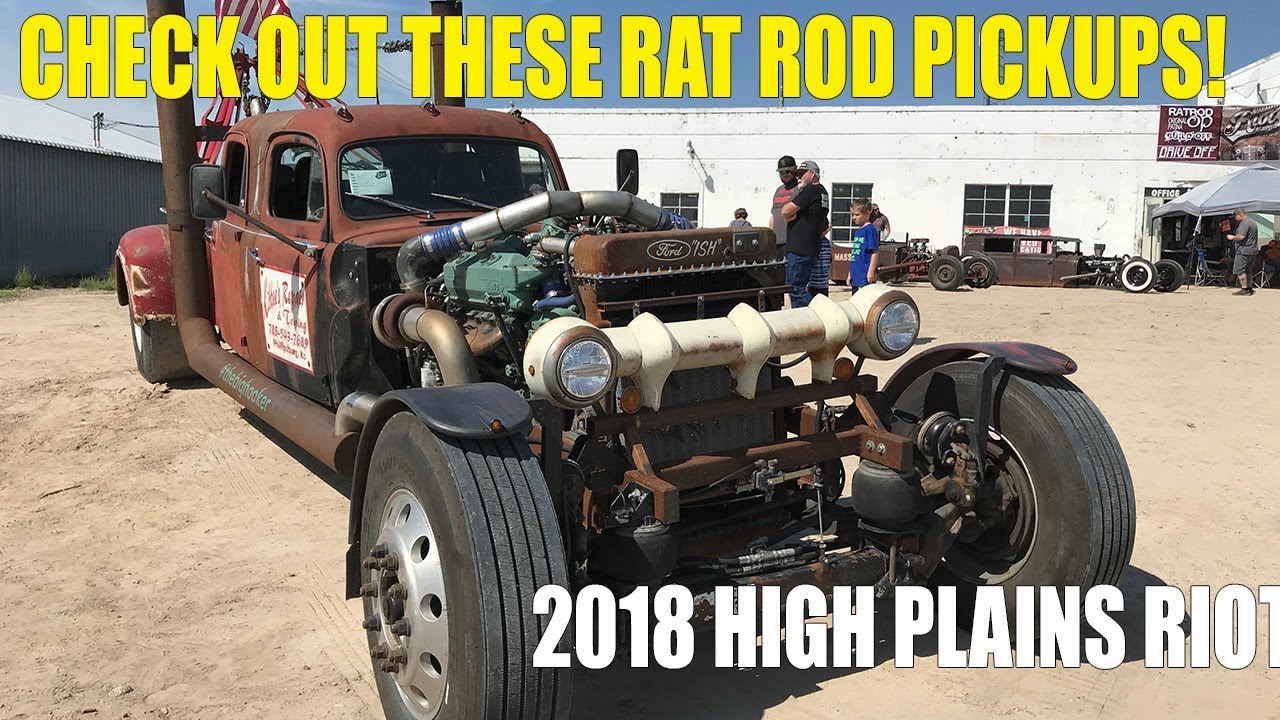 Amazing Rat Rod Pickups at 2018 High Plains Riot Show
