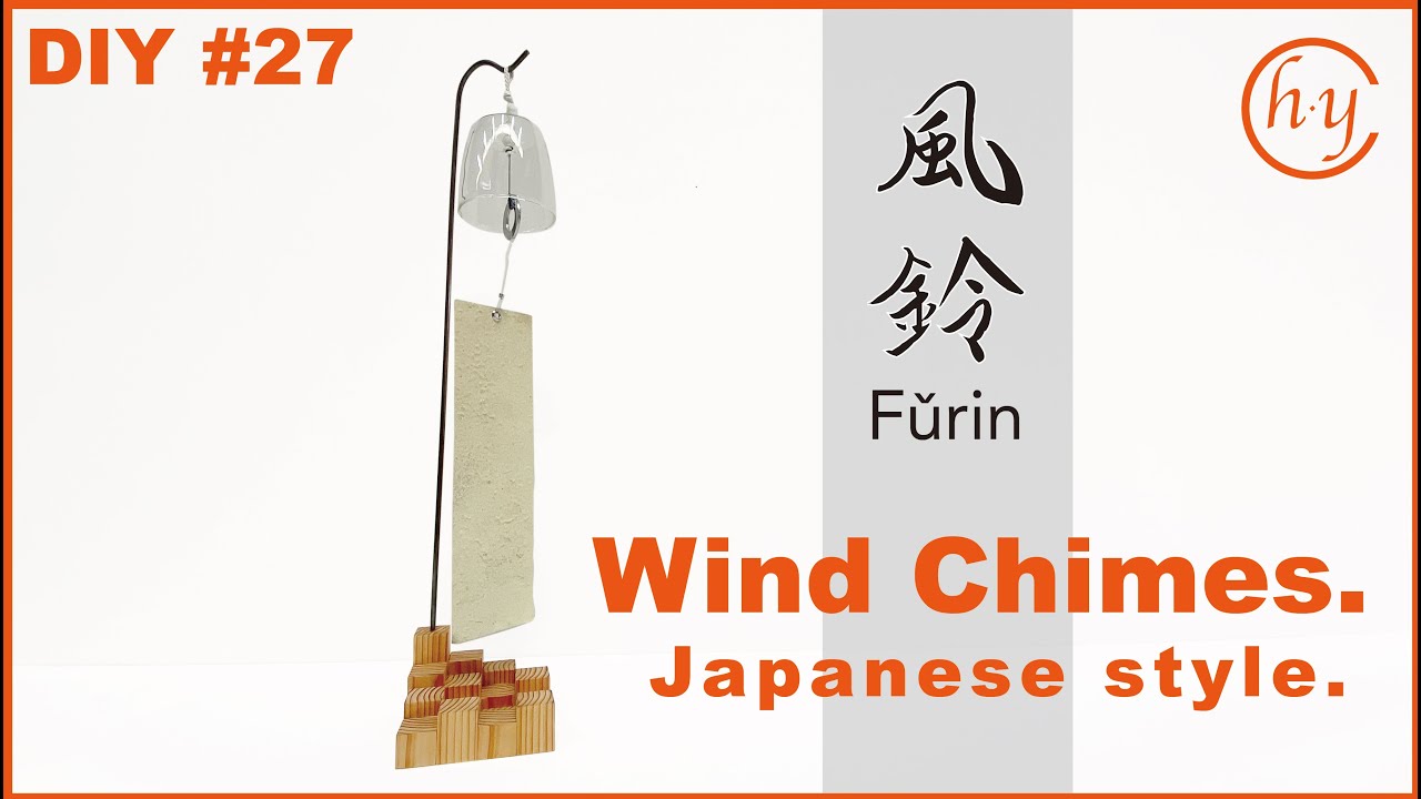 How to make wind chimes. Japanese style.I also made a stand.DIY#27