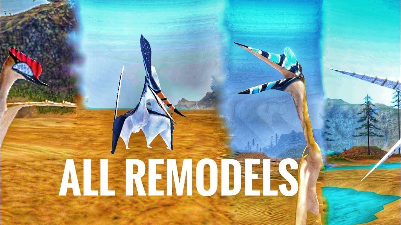all pterosaur remodels (dinosaur world mobile roblox)