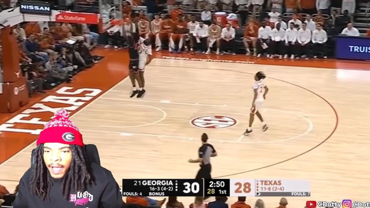 CRAZY RUN.... Texas vs #21 Georgia College Basketball Highlights (reaction)