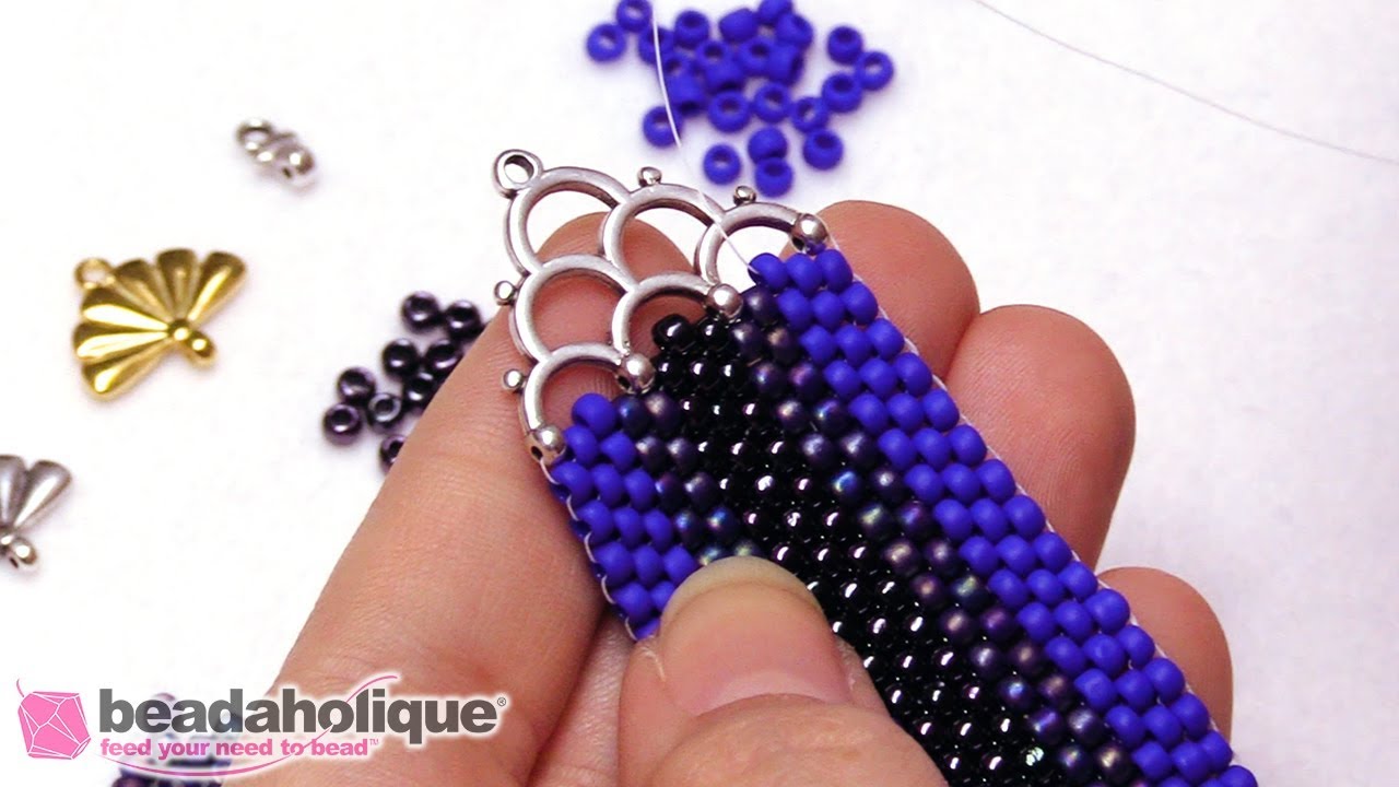 How to Use Cymbal Bead Endings in Bead Weaving