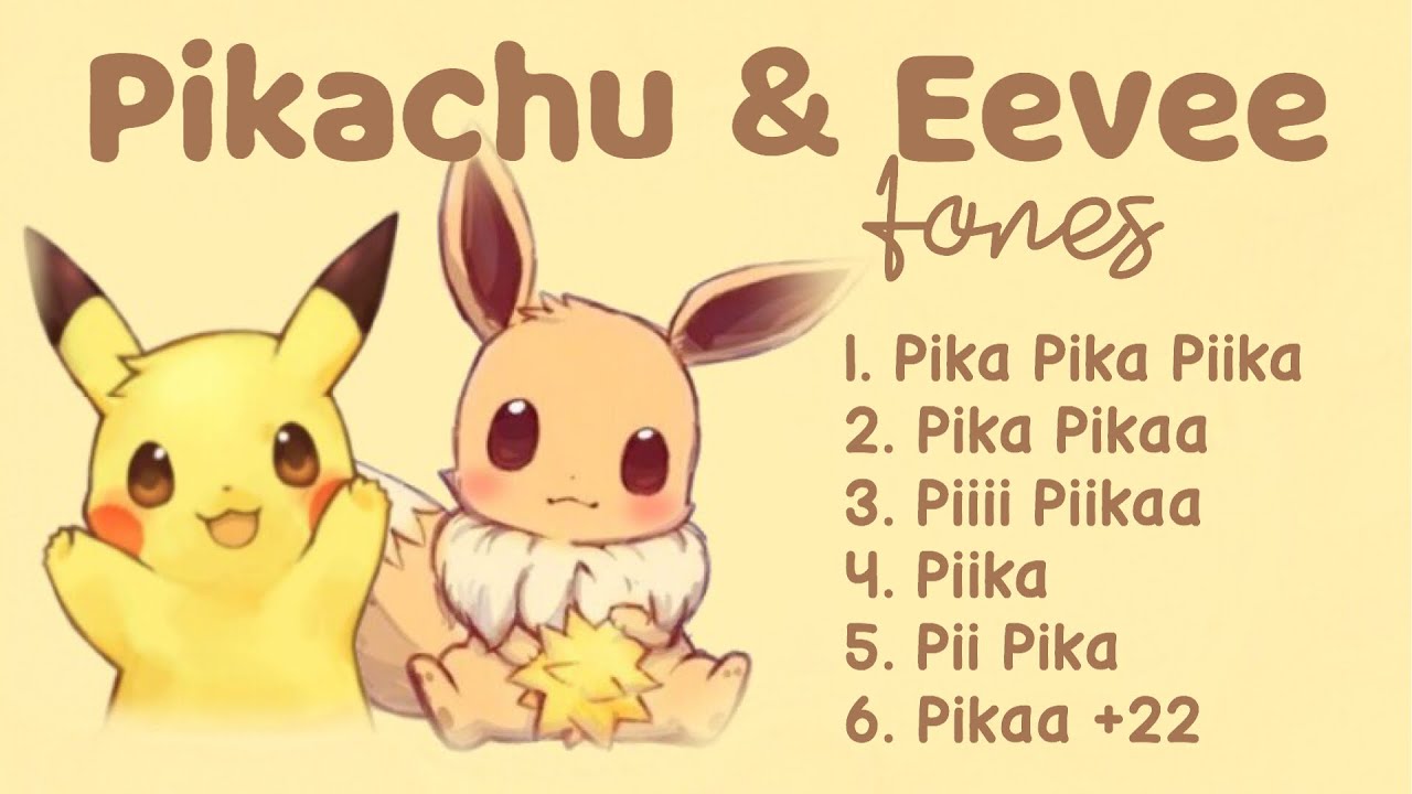 Pikachu and Eevee Notification Tones and Ringtones | with Download link