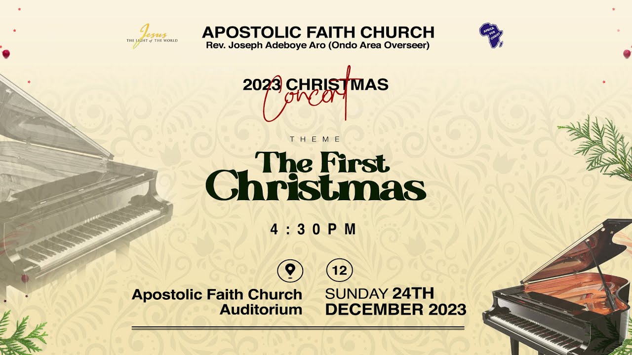 2023 Christmas Concert. 24-12-2023. Apostolic Faith Ondo Area.
