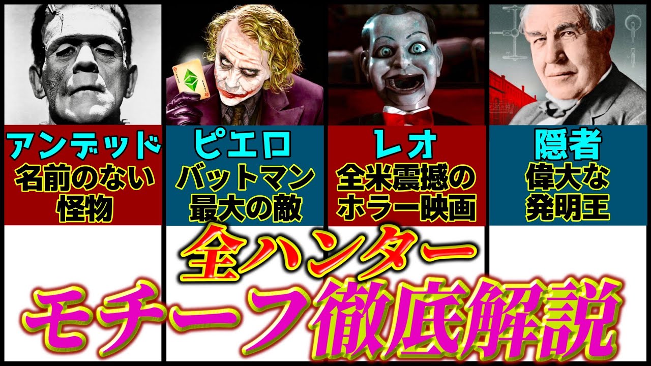 【第五人格】やばすぎる設定多数！？全ハンターのモチーフ解説！！！【identityV】